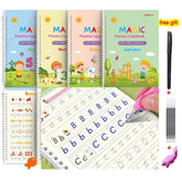 English Groove Magic Practice Copybook for Children: A Comprehensive Learning Resource for Numbers, Letters, and Calligraphy