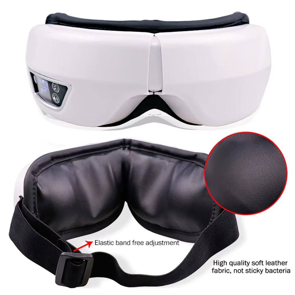 6D Smart Vibration Eye Massager Airbag Compress Eye Care Instrument Bluetooth Music Eye Massage Sleep Mask Eye Relax Fatigue