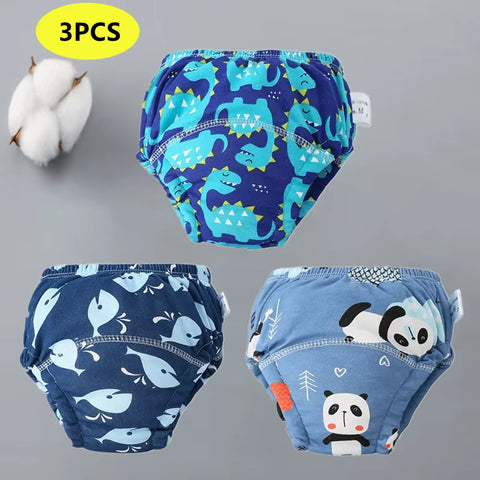 Newborn Training Pants Baby Shorts Print Color Washable Underwear Boy Girl Cloth Diaper Reusable Nappies Infant Stuff