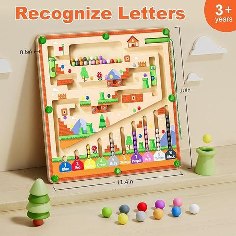 MagniMaze™ – Montessori Magnetic Rolling Ball Maze