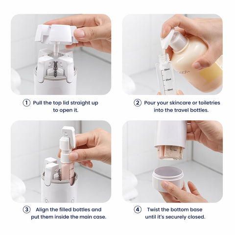 PureVault™ 4-in-1 Travel Dispenser - 3.4 oz