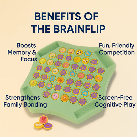 BrainFlip™ – Match Animals & Fruits for Endless Family Fun