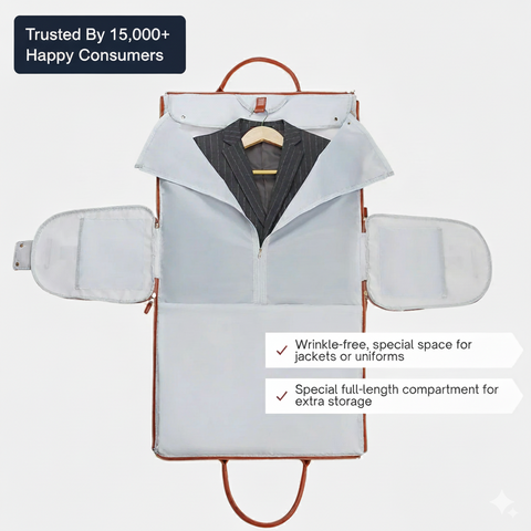 Winley™ LuxeTrek™ Suit Bag — 2-in-1 Carry-On.