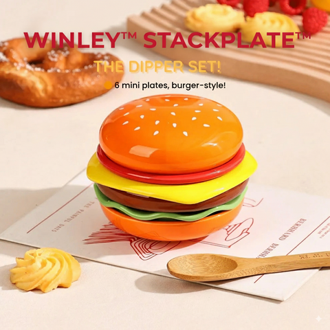 Winley™ StackPlate™ – The Elegant Way to Serve Burgers & Bites