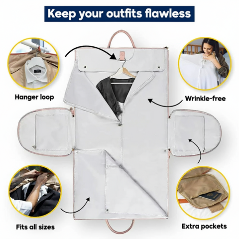Winley™ LuxeTrek™ Suit Bag — 2-in-1 Carry-On.