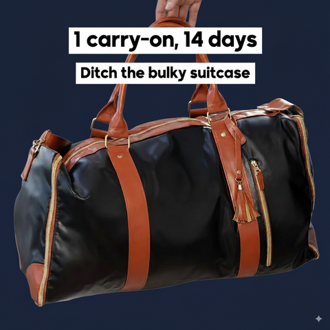 Winley™ LuxeTrek™ Suit Bag — 2-in-1 Carry-On.