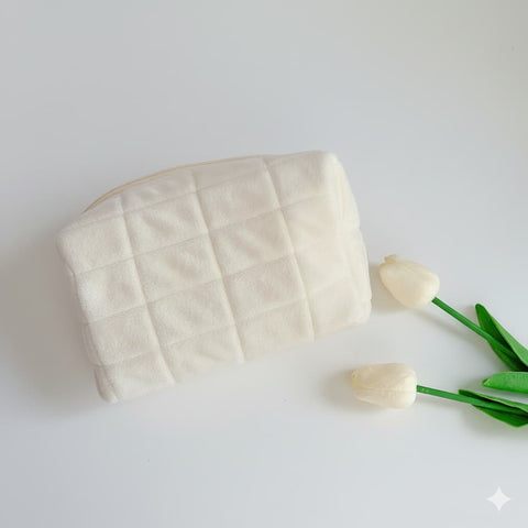 Winley™ LuxeCarry™ Velvet Cosmetic Pouch