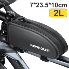 Bicycle Bag Waterproof Cycling Top Front Tube Frame Bag Large Capacity MTB Road Bicycle Pannier Black Bike Accessories