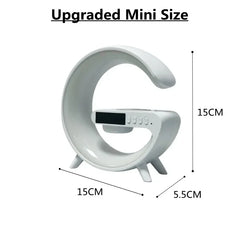 Multifunction Bluetooth Speaker TF RGB Night Light 15W Wireless Charger Stand for Iphone Samsung Xiaomi Fast Charging Station