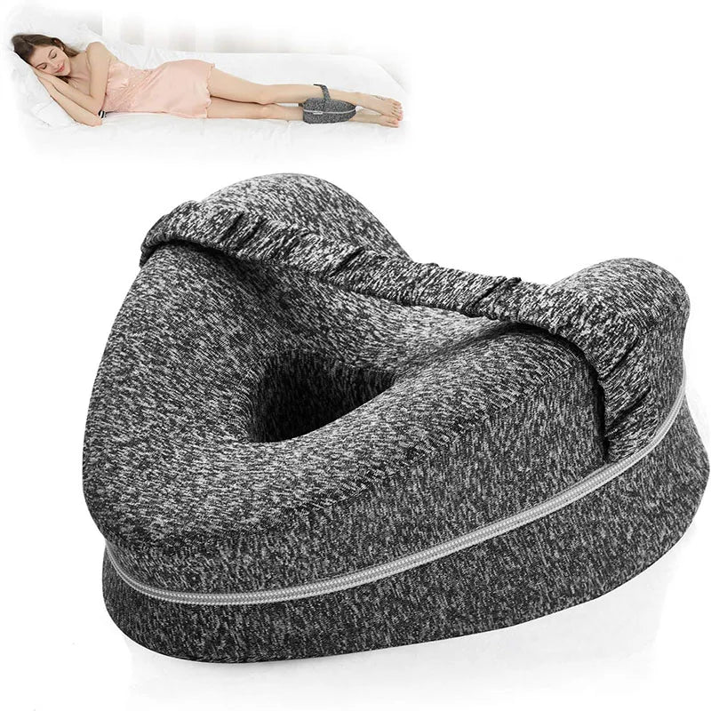 Pillow Ergonomic Leg Support Pillow Relieve Sciatica Back and Hip Pain Soft Leg Support Cushion with Removable and Washable