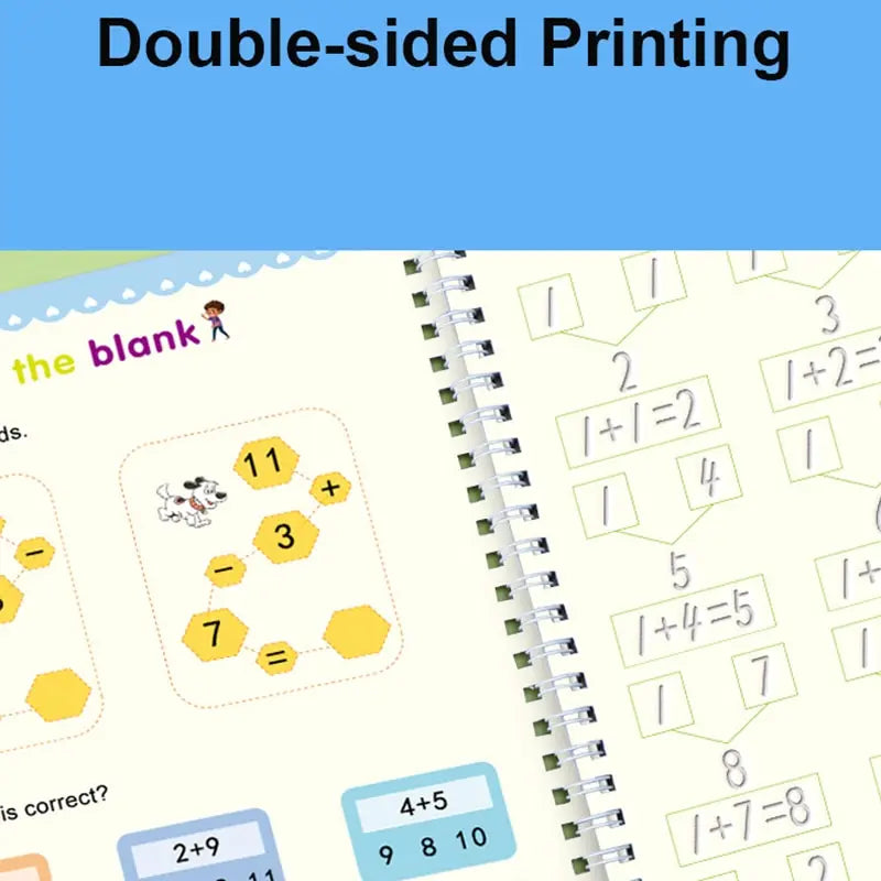 English Groove Magic Practice Copybook for Children: A Comprehensive Learning Resource for Numbers, Letters, and Calligraphy