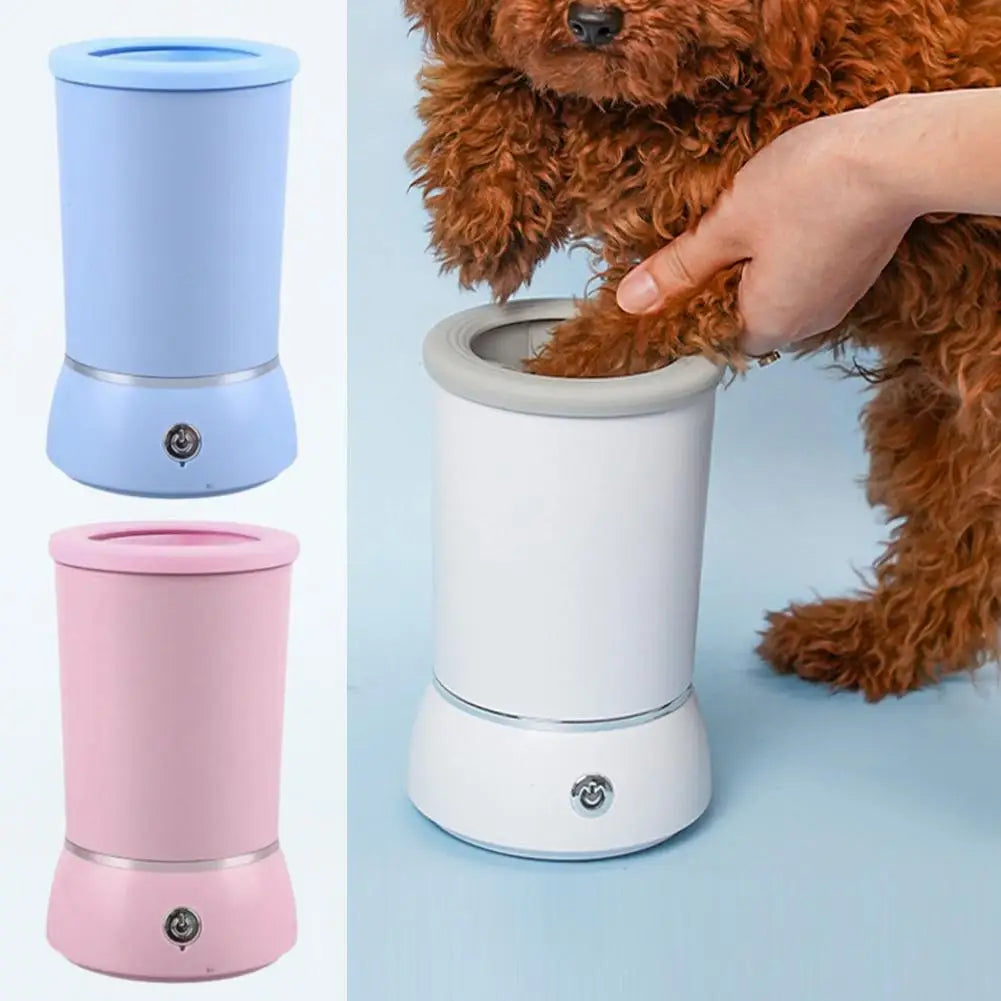 Pet Feet Washer Electrical Pet Paw Cleaner Automatic Dog Quick Low Cleaner Pet Paw Portable Cleaning Noise Cup Foot R3Z8