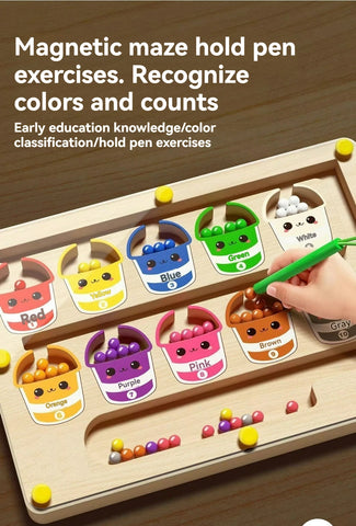MagniMaze™ – Montessori Magnetic Rolling Ball Maze