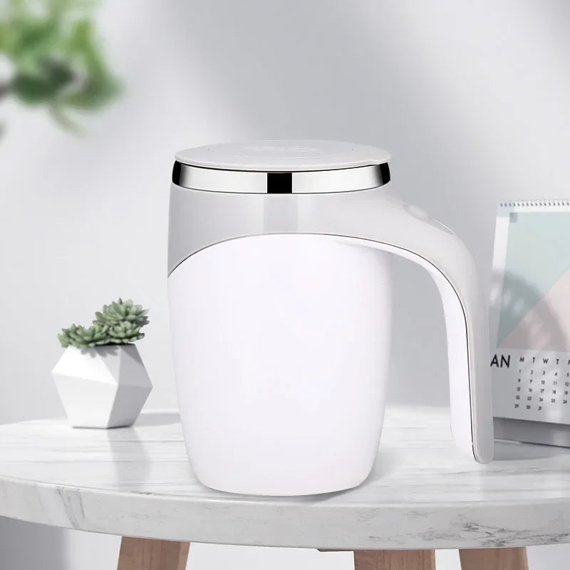 Lazy Coffee Stirring Cup Auto Stirring Cup Magnetic Rotating Electric Milk Cup Mark Cup 304 Stainless Steel
