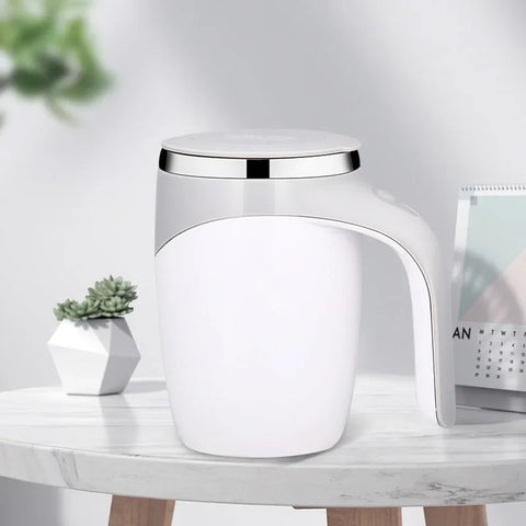 Lazy Coffee Stirring Cup Auto Stirring Cup Magnetic Rotating Electric Milk Cup Mark Cup 304 Stainless Steel