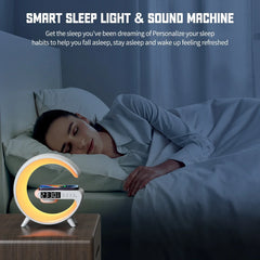 Multifunction Bluetooth Speaker TF RGB Night Light 15W Wireless Charger Stand for Iphone Samsung Xiaomi Fast Charging Station