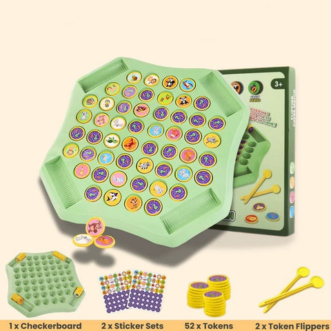 BrainFlip™ – Match Animals & Fruits for Endless Family Fun