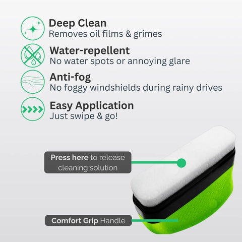 ClearView™ Glass Oil Film Cleaner – 150ml Brush Applicator