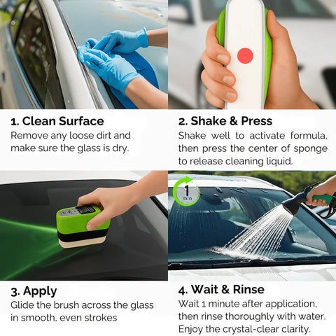 ClearView™ Glass Oil Film Cleaner – 150ml Brush Applicator