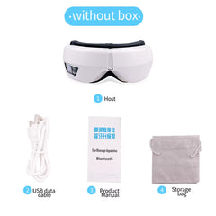 6D Smart Vibration Eye Massager Airbag Compress Eye Care Instrument Bluetooth Music Eye Massage Sleep Mask Eye Relax Fatigue