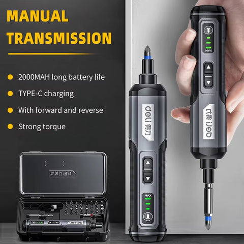Mini Electric Screwdriver Set USB Rechargeable 2000Mah Adjustment Power Dril Multi-Function Disassembly Torque Repair Tools Kit
