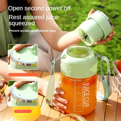 1200Ml Electric Fruit Juicer 14 Blade Portable Home USB Rechargeable Sports Bottle Juicing Cup Mixer for Shakes and Smoothies