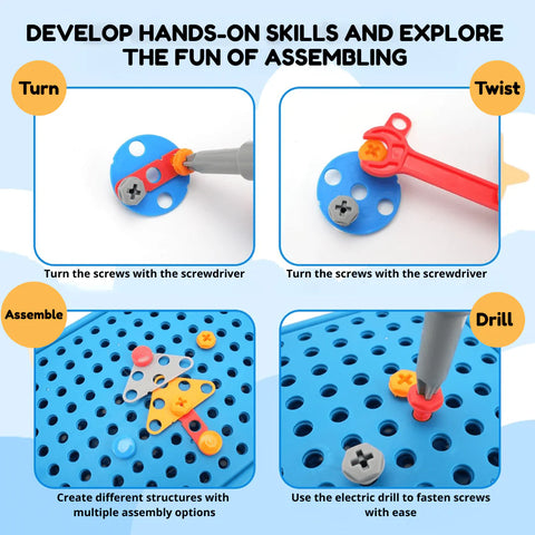 BuildBuddy™ – Electric Drill Assembly Puzzle Toy