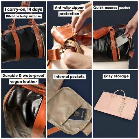 Winley™ LuxeTrek™ Suit Bag — 2-in-1 Carry-On.