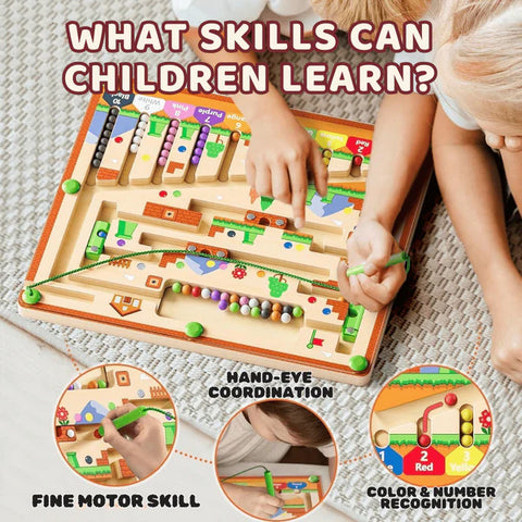 MagniMaze™ – Montessori Magnetic Rolling Ball Maze